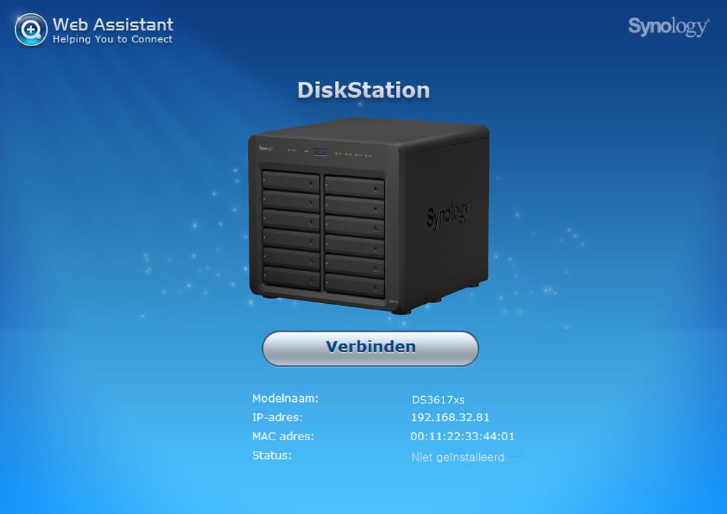 Hoofdstuk DSM installeren op DiskStation 3 Na voltooiing van de instelling van de hardware installeert u DiskStation Manager (DSM) op uw DiskStation, het browsergebaseerd besturingssysteem van