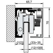 HELM GT-S 150 tot 150 kg vleugelgewicht zonder vast deel, wand- of plafondmontage 5 1 4 8 3 2 6 8 7 9 * *Afhankelijk van uitfrezing en dikte van de deur