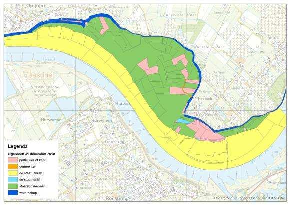 Figuur 3: Kaart eigendommen Heesseltsche uiterwaarden 1.5 Doel en aanpak Voorliggend beheerplan borduurt voort op de beheervisie Herinrichting Heesseltsche uiterwaarden (Stroming e.a., 2010).