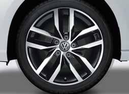 019 Volkswagen lichtmetalen 18 inch Preston zomerset Kleur: Zwart gepolijst, 7,5 J x 18 inch.