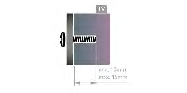 2 Installatie De ideale afstand om TV te kijken bedraagt driemaal het diagonale schermformaat. Als u zit, moeten uw ogen zich op dezelfde hoogte bevinden als het midden van het scherm. 2.