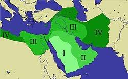 Kaart uitbreiding islamitisch rijk Verspreiding van het
