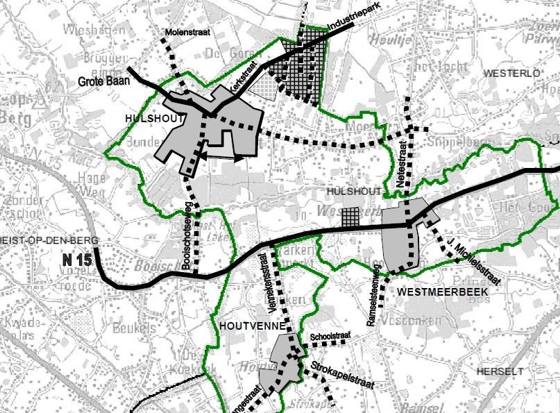 SITUERING Het plangebied start aan het kruispunt Grote baan Molenstraat Doodsbroekstraat tot aan de Hooistraat.