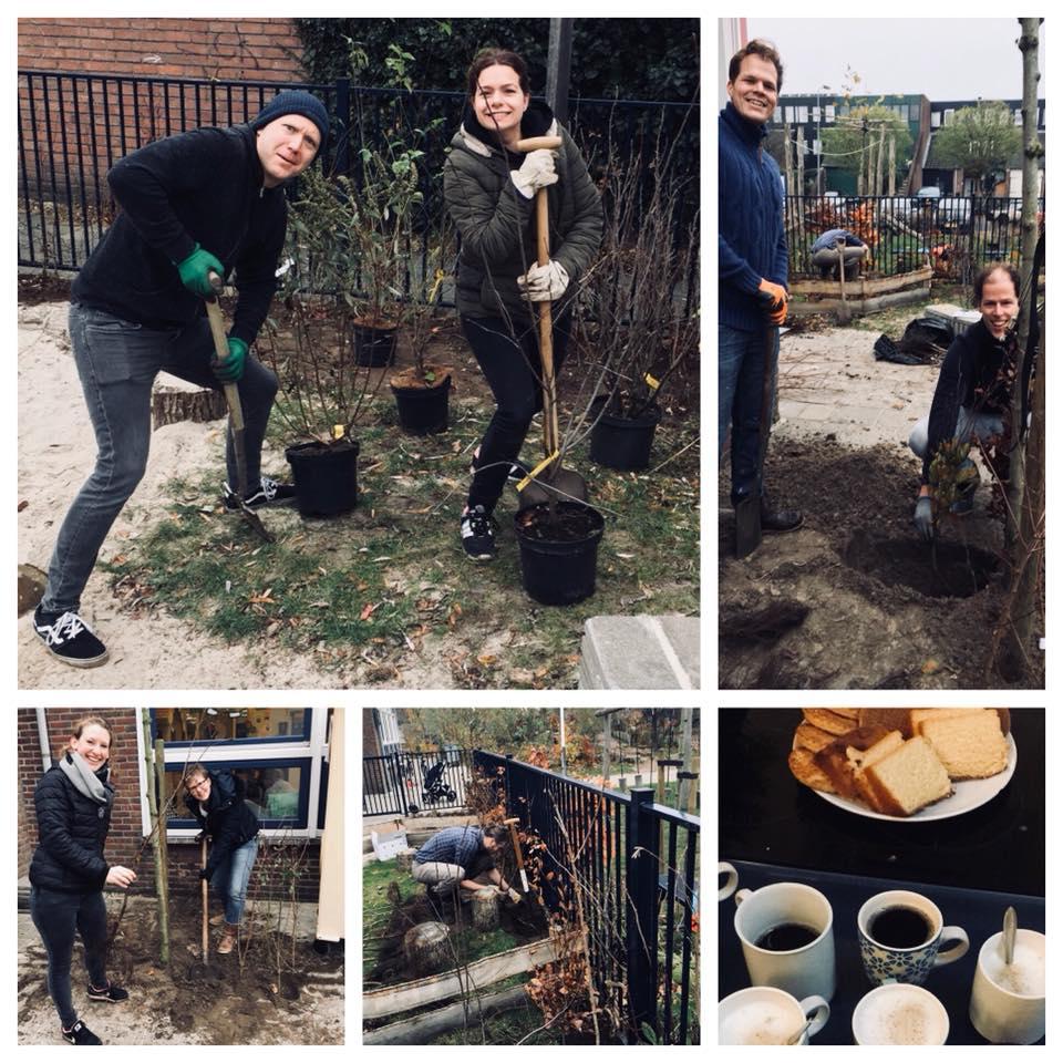 Nieuws uit de kinderdagopvang Beleeftuin voor de opvang Afgelopen zaterdag zijn onder leiding van Juffie in t Groen (Marjan Deurloo) de struiken en bomen de grond ingegaan in de beleeftuin voor de