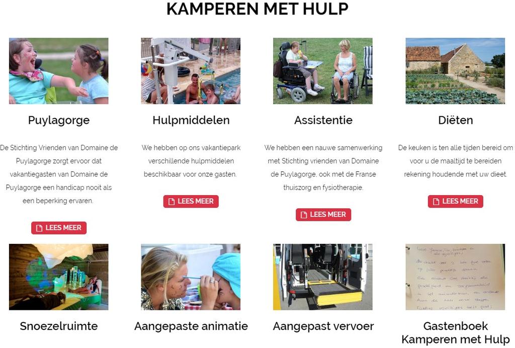 Kamperen met hulp