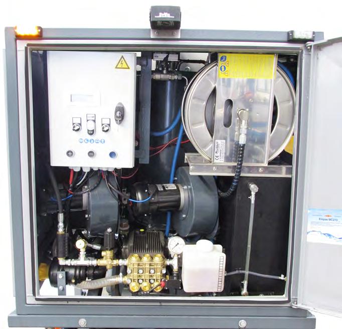 Elektrakast Branderketels (2x) Haspel Dieselfilter Flowschakelaar Fijnfilter water Dieseltank