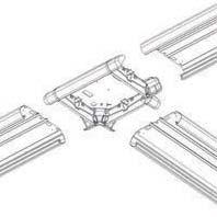 Syl-Louver Toebehoren Toebehoren Lijnmontage T-module ( kruisstuk) Installatie/onderhoud Syl-Louver armaturen kunnen rechtstreeks tegen het plafond worden bevestigd, of gependeld worden met behulp