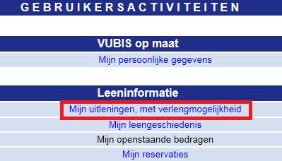 3. Materialen verlengen Om materialen te verlengen, moet je je aanmelden. Dit kan op twee manieren: a. Surf naar onze website: www.tienen.