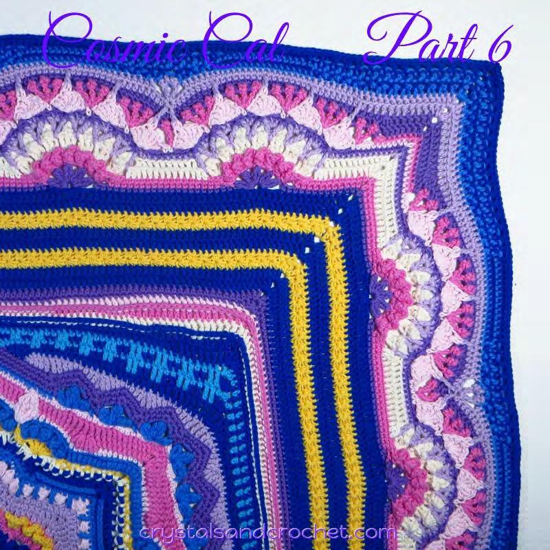Cosmic Cal Deel 6 Copyright: Helen Shrimpton, 2018. All rights reserved. By: Helen at www.crystalsandcrochet.