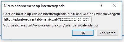 Wanneer de onderstaande vraag verschijnt klikt u op de knop Ja: Het planbord wordt telkens ververst wanneer het proces Alle mappen verzenden/ontvangen wordt uitgevoerd.