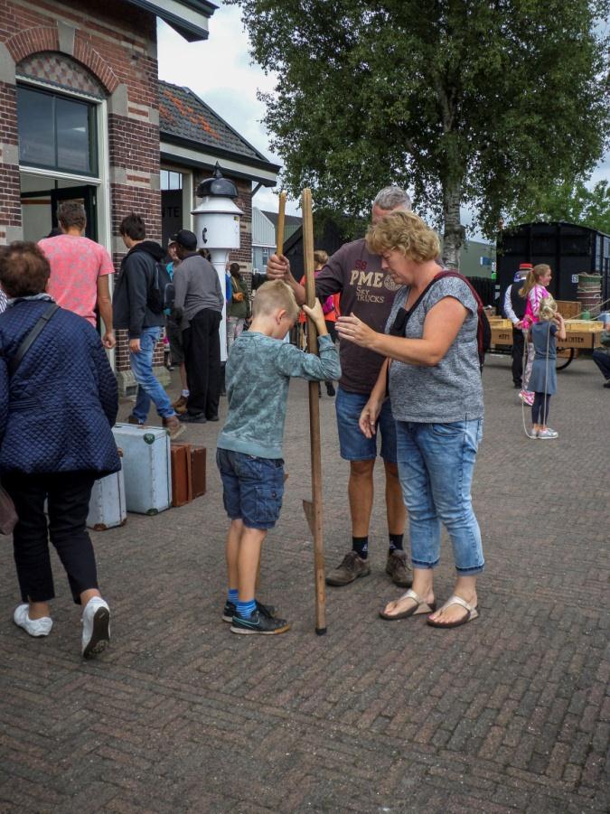 In Wognum stopte de trein een kwartiertje en