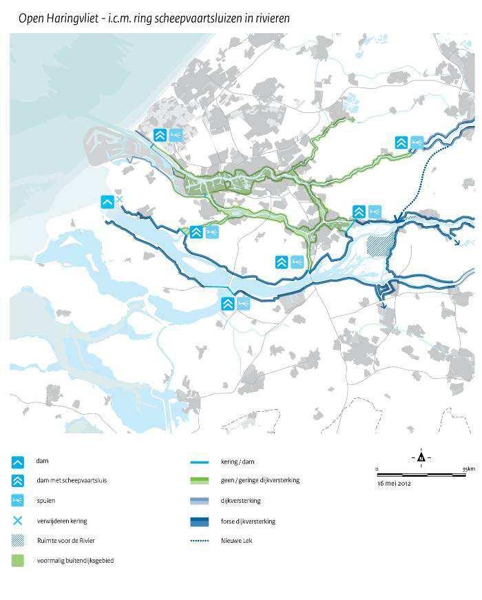 Zie effectbeschrijving bij strategie 2. Op termijn kan er bij een open Haringvliet sprake zijn van sedimentatie (ophoging rivierbodem en oevers).