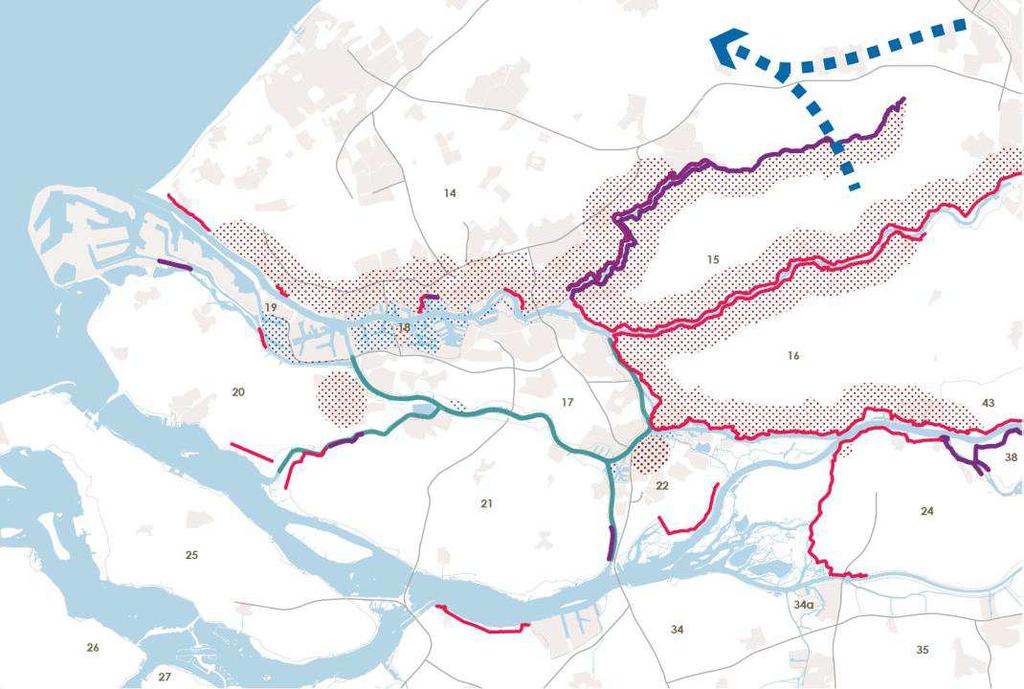De dijken langs grote delen van de Hollandse IJssel voldoen op dit moment niet aan de veiligheidsnorm.