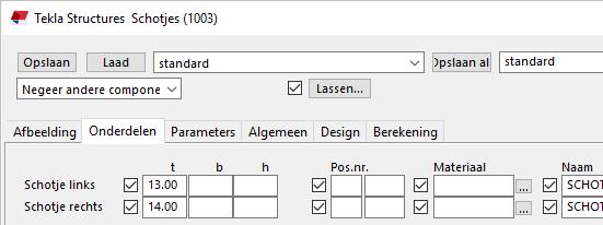 Systeemcomponenten gebruiken in gebruikerscomponenten U beschikt over de optie om systeemcomponenten te koppelen aan gebruikerscomponenten.