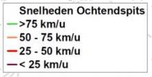 2 Rijsnelheden in de autonome situatie In de autonome situatie is in de ochtendspits vooral sprake van