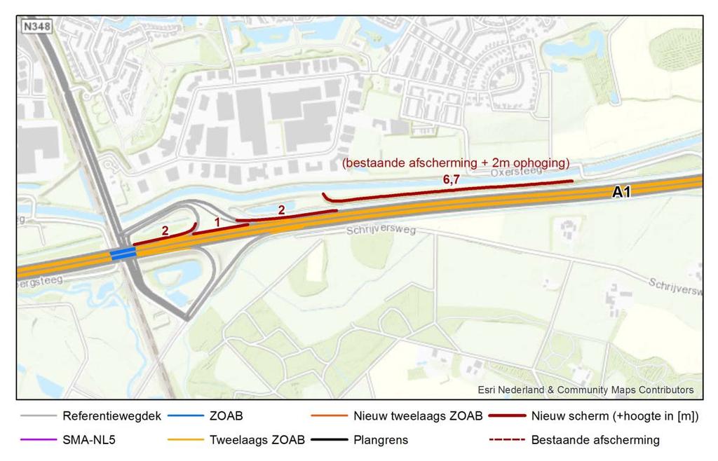 Figuur 5-3 locatie en hoogte