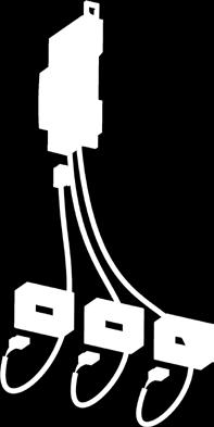 6.4. De stroomsensoren aansluiten 6.4.1. Aansluitconcept DIRIS Digiware I-3xdc RJ12- aansluitklemkabels 3x DC-stroomsensoren - Gebruik alleen DC-stroomsensoren die voldoen aan de kenmerken (zie 4.2. Stroomsensoren, pagina 16).