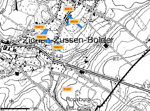 Aron rapport 99 Zussen - Walenweg 4 Fig. 6: Detail uit de Centrale Archeologische Inventaris met aanduiding van de omliggende vindplaatsen en het projectgebied. Schaal 1:10000 (bron: AGIV). 2.