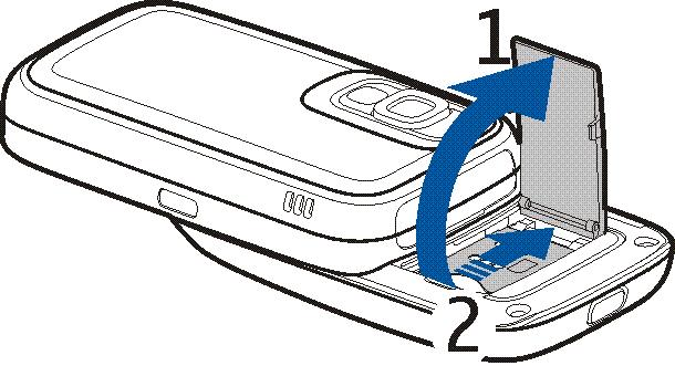 De SIM-kaart installeren 1. Zorg dat de cover van het aansluitingspaneel gesloten is. 2.