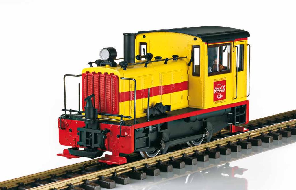 Etats-Unis 3DEG 27631 Locomotive diesel Coca-Cola Modèle d une petite locomotive diesel américaine telle qu utilisée comme locomotive manœuvre. Version en livrée «Coca-Cola» à l époque III.