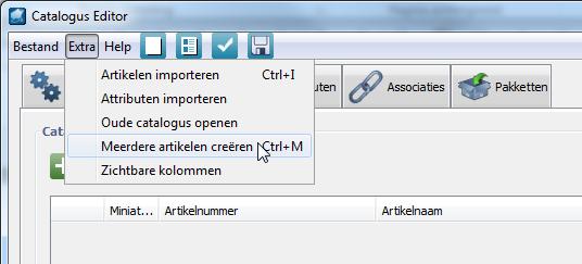 3.4.2 Kopiëren uit Excel of Word 3.4.2.1 Artikelen aanmaken Je kan ook meerdere artikelen in één keer aanmaken, door ze vanuit een XLSbestand of een Word-tabel te kopiëren.