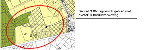 De bestaande bossen aansluitend bij de N12 kunnen de bestemming natuurgebied krijgen. Dit werd bijkomend gemotiveerd. De percelen in gebied 3.