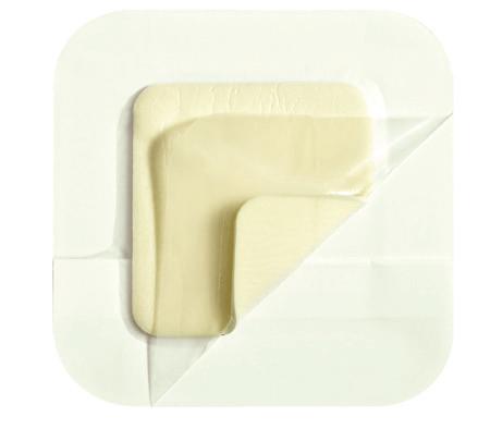 Effectief exsudaat management ➀ ➁ TIP Askina Foam Border Eenvoudig in