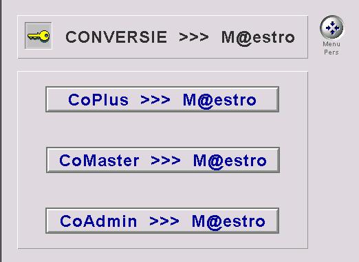 6. CONVERSIE PERSONEEL & DIENSTEN : Installeer eerst FileMaker Pro 5 CoMaster-scholen dienen daarna CoMaster FP3 om te zetten naar FP5 (in Map personeel & Map leerlingen