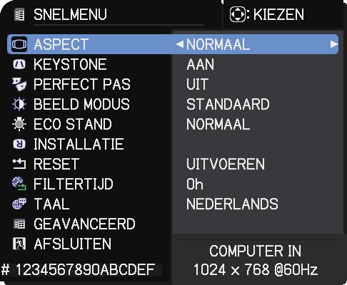 OVERLAPPEN menu-instellingen 3.3 Lampmodus selecteren Selecteer de TEGELIJK of INTERMITTENT de lampmodus. 1.