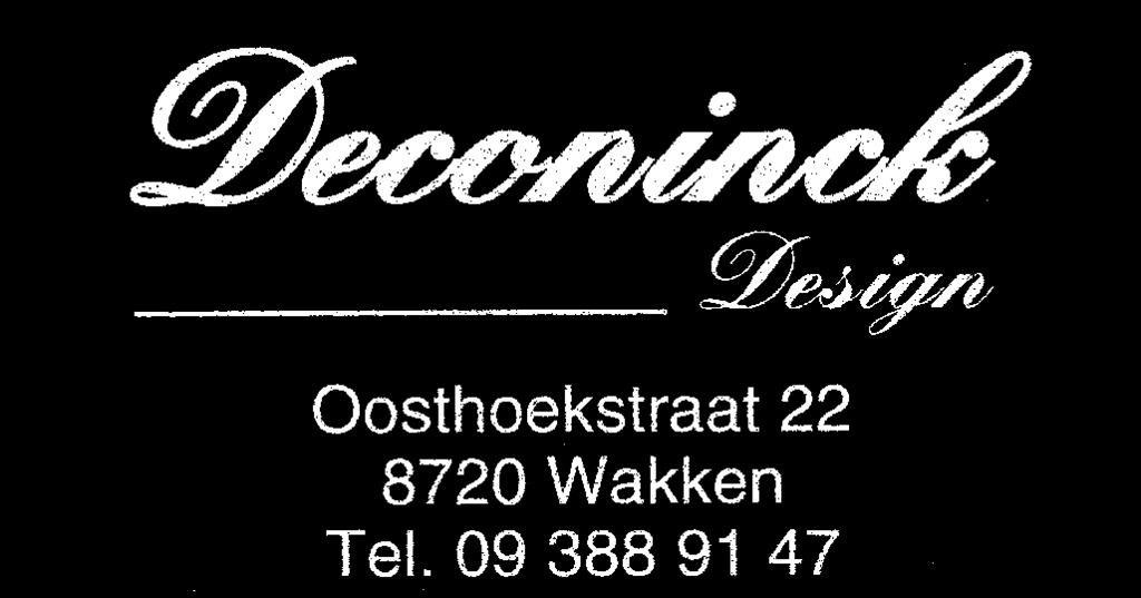 30u tot zaterdag 12 u decoratie-geschenken tafellinnen -