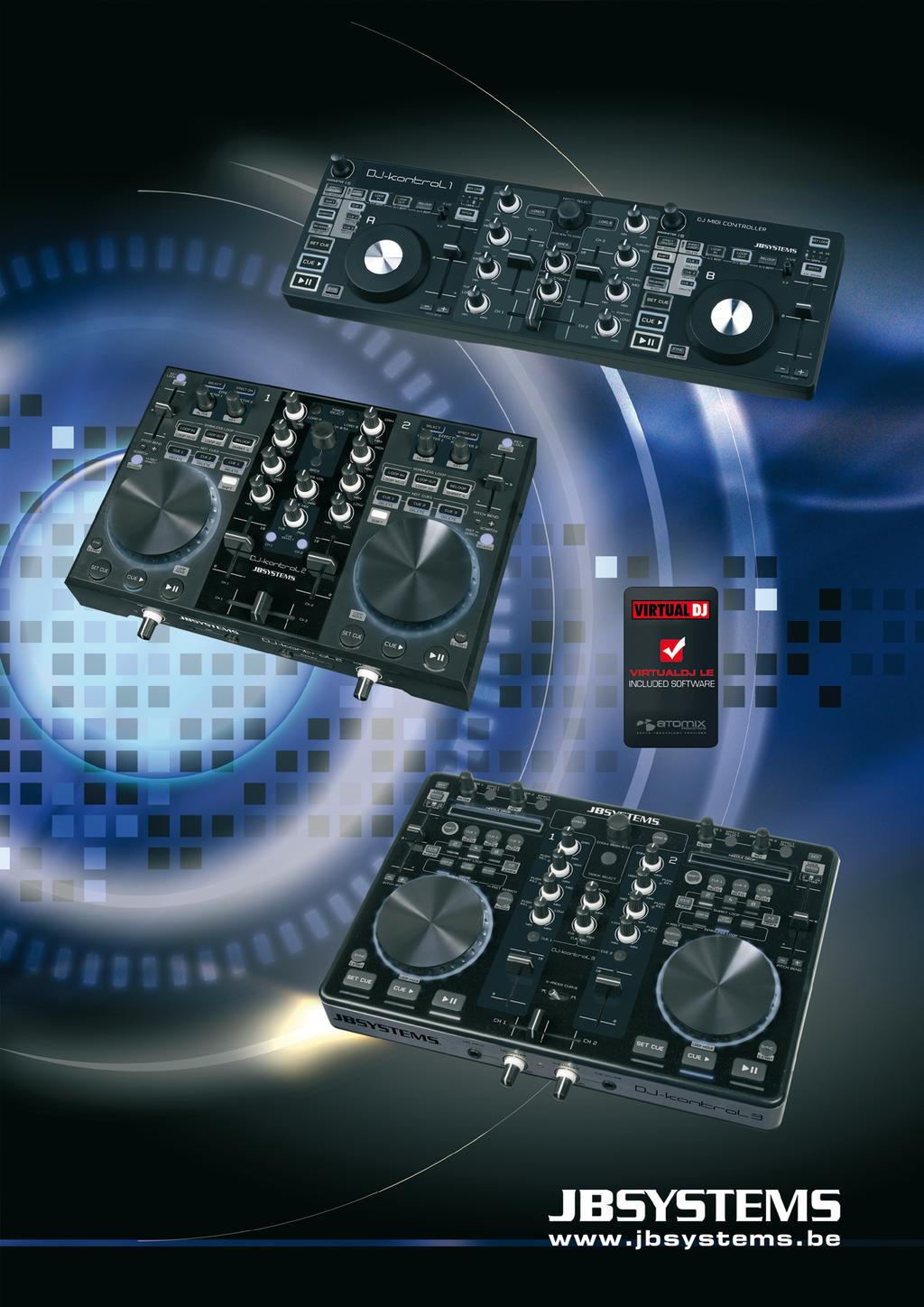 A new standard in MIDI DJ-controllers DJ KONTROL1 De perfecte MIDI-controller voor all-round DJ-gebruik (feesten, bars,...).