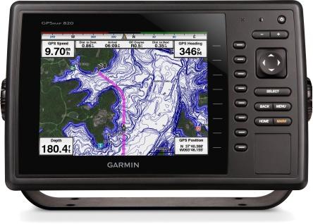 GARMIN GPSMAP 820 8"of 10" MFD met SVGA-scherm en knopbediening. Voorzien van interne 10Hz GPS/Glonass-antenne.