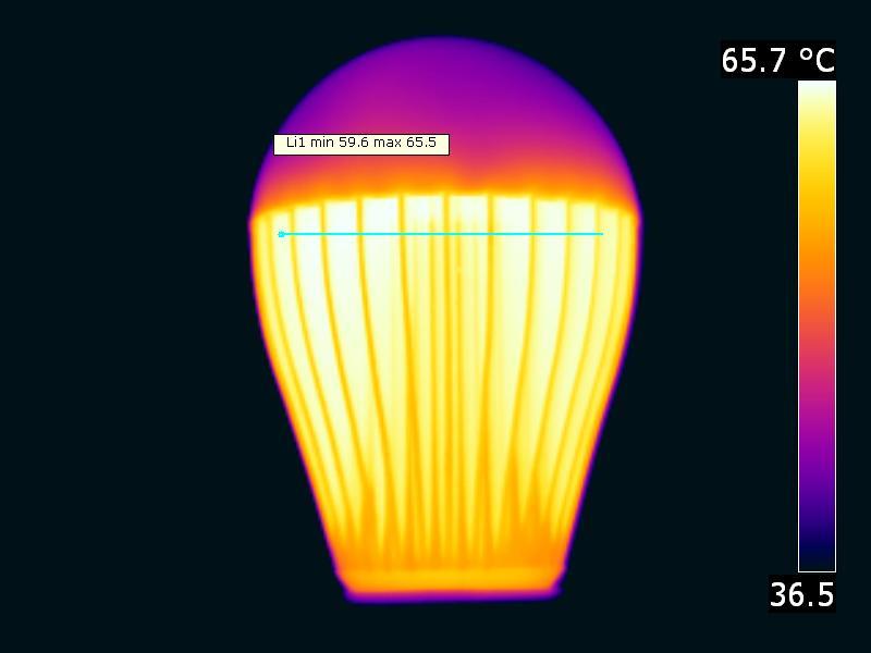 Temperatuurplaatje(s) status lamp > 2 uur aangestaan omgevingstemperatuur 23 graden C gereflecteerde schijnbare temperatuur 23 graden C camera Flir T335