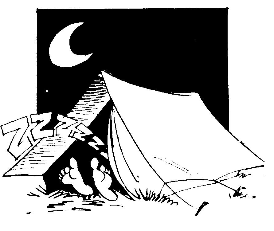 Slapen in tenten Dat onze kleinsten (Bevers en Welpen) op kamp gaan in chalets is omwille van praktische redenen.