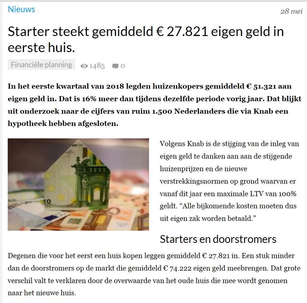 Kosten van de woning Notariskosten: 1.250 Advieskosten: 2.500 Overdrachtsbelasting (2% koopsom): 5.960 Makelaarskosten: 2.