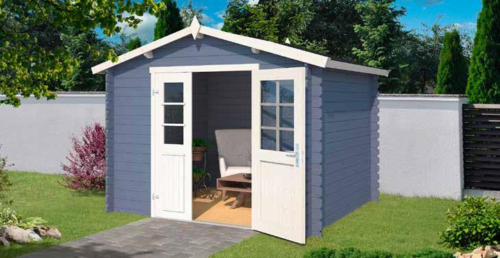 Tuinhuizen & Chalets Talinn Talinn Pigeon blue 28mm 250x220cm 5.24 M3 10.6 222cm 182cm 8cm 17.8 1007821 Talinn (onbehandeld vuren) 995,00 1010200 Talinn geïmpregneerd (olijfgroen) 1.