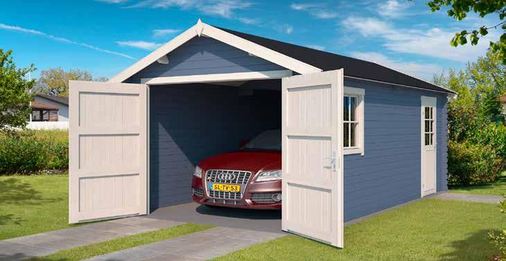 Garages Dillon 540 Dillon 540 Pigeon Blue 34mm 300x540cm 15.63 M3 37.9 274cm 211cm 20cm 23 1009539 Dillon 540 (onbehandeld vuren) 2.295,00 1009603 Dillon 540 geïmpregneerd (olijfgroen) 2.