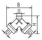 40x40 cm of Ø 40 cm Dubbele installatie met geleidingsrailsysteem: schacht min.