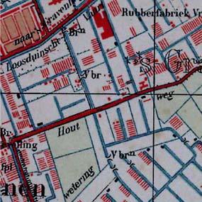 0 500 m Afb. 4 Het plangebied geprojecteerd op het Bonneblad van 1934. 2.