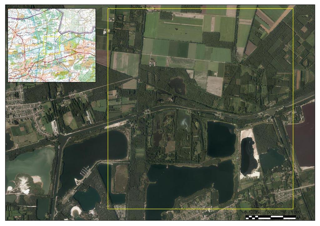 FIGUUR 1 SITUERING GEBIED Het gebied hoort tot de noordwestelijke uitloper van het Kempisch