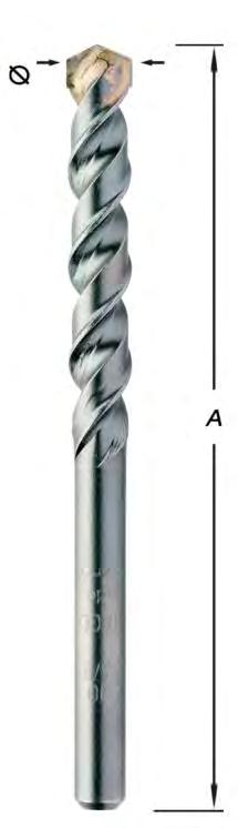 met lange pluggen ENKEL ROTEREND GEUIKEN = totale lengte (Diameter 12-15-16 leverbaar na aanvraag) Mèche RICKSTER+ Mèche spéciale pour briques creuses, queue compatible pour SDS plus Grâce à son