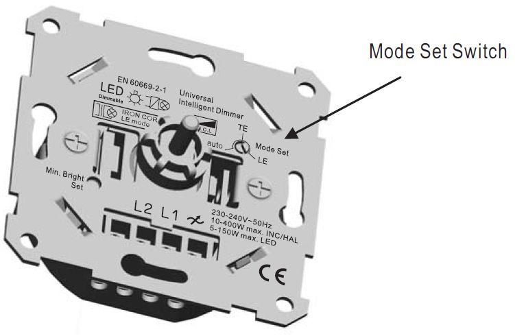 Artikel 66011 De juiste dim-techniek instellen: Als u tevreden bent met hoe de dimmer standaard staat ingesteld dan hoeft u niets te doen.