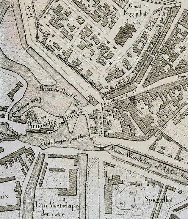 Met nog zijn kleine straatjes Plan Saurel uit 1841 Deze plaats is nogal wat veranderd.