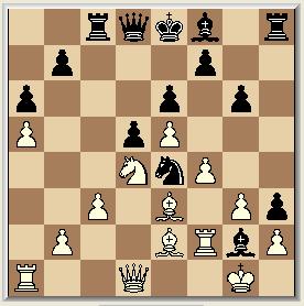 Ld2-e3 26 Ld4xe3 f2xe3 27 c7-c6 Td1-d6 28 c2-c3 8 a7-a6 Pd2-b3 9 Ta8-c8 Pf3-h4 10 Lf5-h7 f2-f4 11 c6-c5 Le2-h5 12 Pe7-f5 Ph4xf5 13 Lh7xf5 Lc1-e3 14 g7-g6 Lh5-e2 15 h6-h5 d4xc5 16 Pd7xc5 Pb3-d4 17