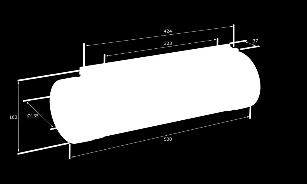 Draadtekening (in mm) Afstandstabel Allround V 1.