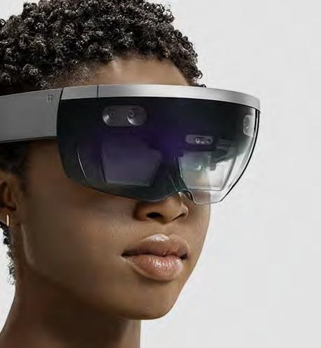 De HoloLens Display Sensors Processor RAM Storage Weight Camera Audio See-through holographic lenses (waveguides) 2x HD 16:9 light engines Automatic pupillary distance calibration 2.