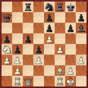 Femke Koning - Nicolien Boekhoudt 23. Lxd4 Lxf4 Misschien was het wegspelen van de dame naar bijvoorbeeld d7 misschien wat veiliger? 24. Txf4 Txf4 25. Dxf4 cxd4 26.