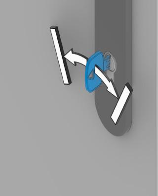 Deurkruk (BS 6000, BS 6600) De deurkruk en/of de dagschoot kunnen moeilijk bewogen worden.