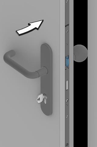 1 Functie van de dagschoot (BS 6000, BS 6600) 1 2 De dagschoot [1] dient om de deur in de ontgrendelde toestand