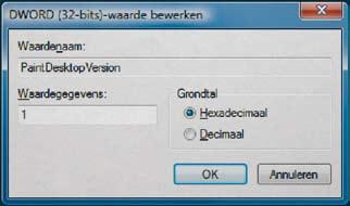 In Windows Vista kunt u altijd het versienummer op het bureaublad laten weergeven.